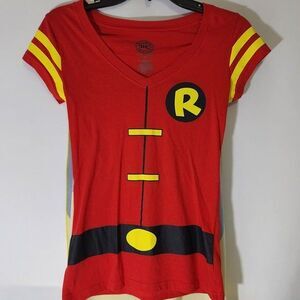 DC Comic Robin Logo Graphic T-shirt